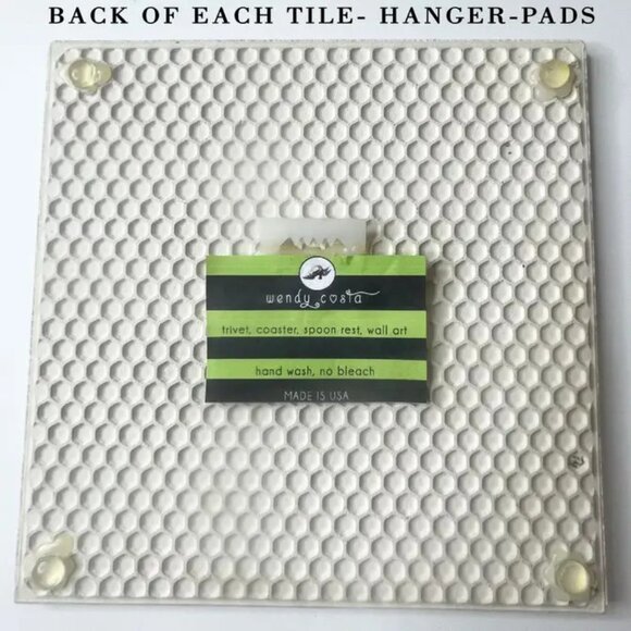 giant kitty ceramic tile trivet or wall art 8x8" - Picture 2 of 3